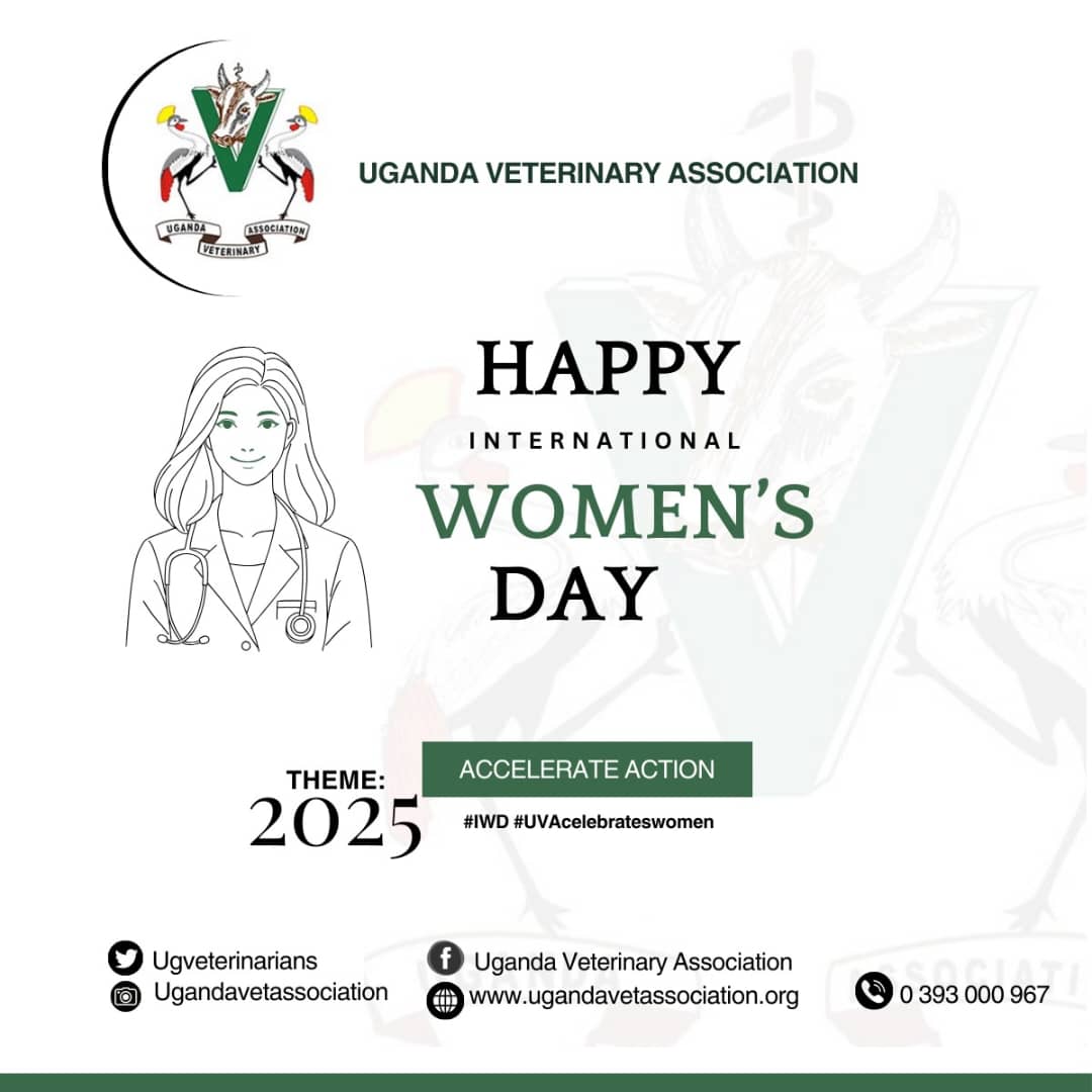 From the Uganda Veterinary Association,we are happy to wish you a happy international women's day. Let this be a special day to all ladies out there,we care about you. #WomensDay #WomensDay2025