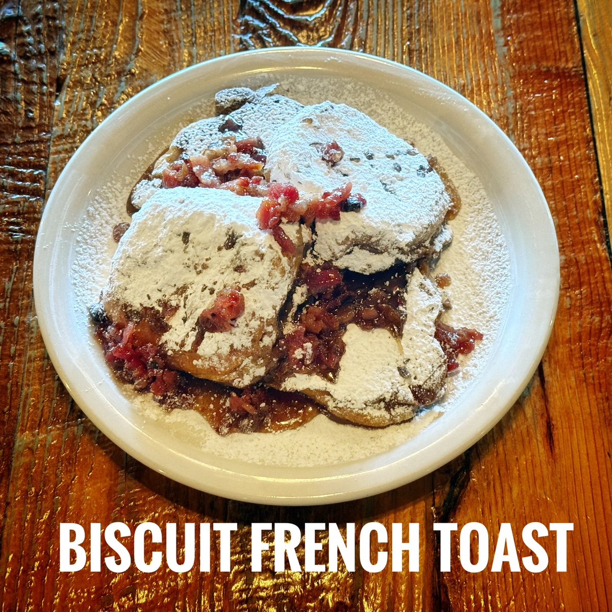 cbcbiscuits's tweet photo. Be sure to visit the CBC &amp; try this month’s special: Biscuit French Toast served with our bacon bourbon maple syrup sauce… It will knock your sox off! 931-473-8670 See you on Main! @mainstmcminn @WarrenFirst931 https://t.co/kFvHo8WTwj