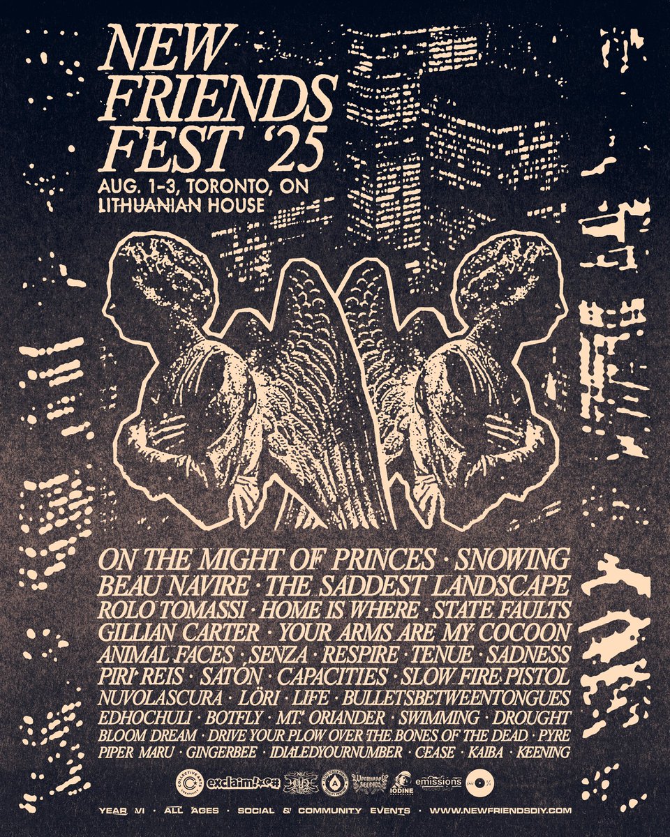 Humbled and stoked to be playing with the greatest! Thank you @newfriendsdiy ❤️

Canada, we’ll see you in Aug 🇨🇦