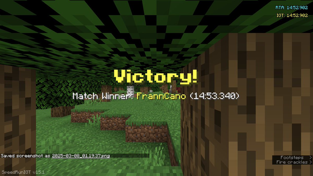 FrannCano's tweet photo. POR FIN!!!! Después de mucho SpeedRun, mi primer sub 15 😭😭 estoy muy feliz 

14:53 Nuevo PB ✅ https://t.co/tJvOAALkt5