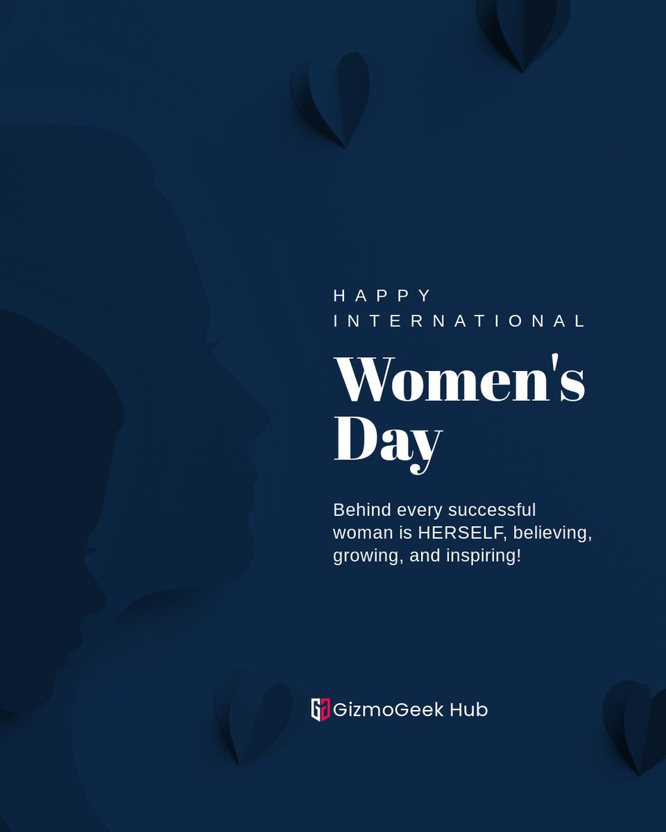 Tech is better when women shape it! 💻🚀 Celebrating all the incredible women in tech and beyond. Happy Women's Day! 💜 #WomensDay #GizmoGeekHub