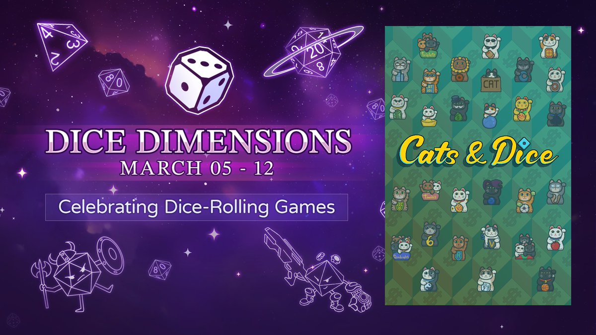 Yong (@yongjustyong) on Twitter photo 🐱Cats & Dice is part of "Dice Dimensions" event on Steam! Check it out if you enjoy games that play around with dice. Kindly organized by <a href="/AnsharPublish/">Anshar Publishing</a>♥️
Steam page here!
store.steampowered.com/sale/DiceDimen…
#dicedimensions #indiegames #indiedev 🐱Cats & Dice is part of "Dice Dimensions" event on Steam! Check it out if you enjoy games that play around with dice. Kindly organized by <a href="/AnsharPublish/">Anshar Publishing</a>♥️
Steam page here!
store.steampowered.com/sale/DiceDimen…
#dicedimensions #indiegames #indiedev