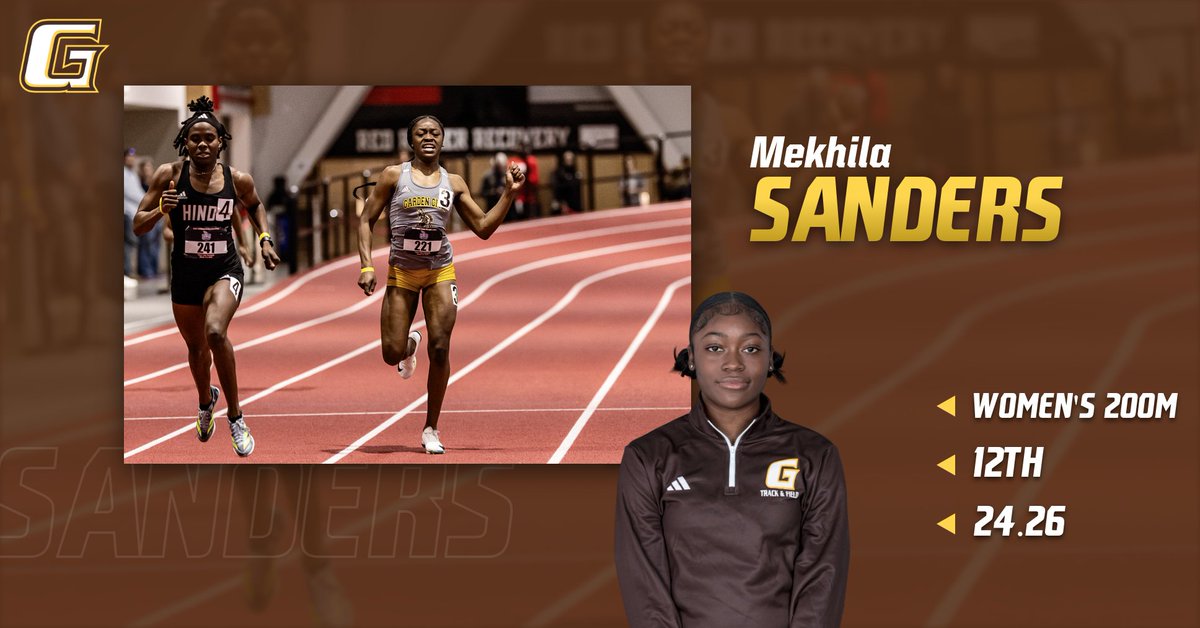 Broncbuster Athletics (@sportsbuster) on Twitter photo Mekhila Sanders finished 12th in the Womens 200m and set the school record and personal record with a time of 24.26 at the NJCAA Indoor Nationals in Lubbock, TX.
Link: live.pttiming.com/?mid=7609
<a href="/gccc_xctf/">GCCC XC/Track</a> Mekhila Sanders finished 12th in the Womens 200m and set the school record and personal record with a time of 24.26 at the NJCAA Indoor Nationals in Lubbock, TX.
Link: live.pttiming.com/?mid=7609
<a href="/gccc_xctf/">GCCC XC/Track</a>
