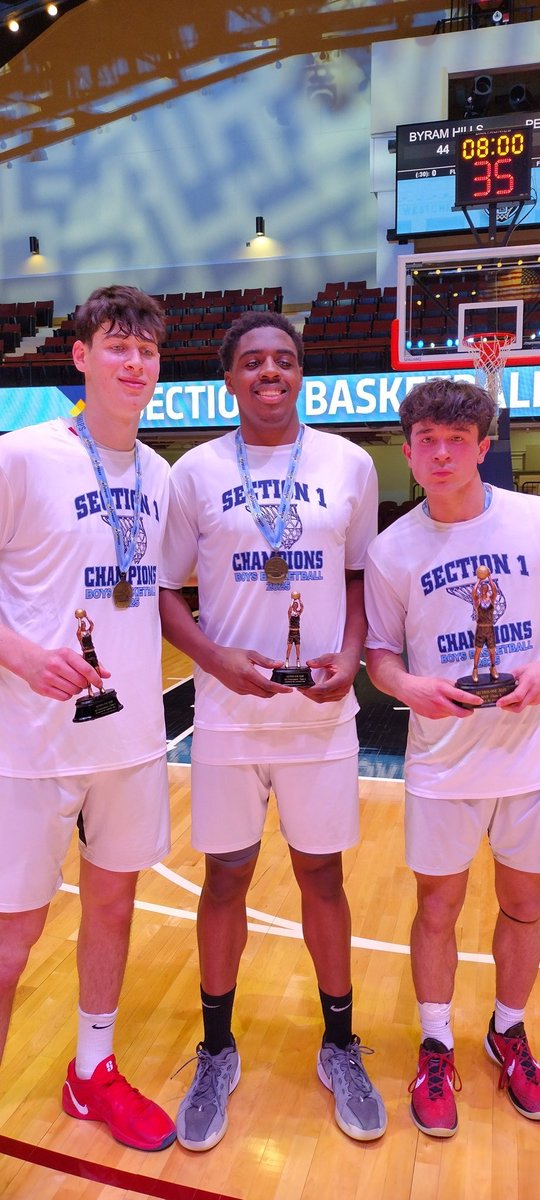 Ray Teodora (@rayteodora1) on Twitter photo <a href="/ByramAthletics/">Byram Hills Athletics</a> <a href="/ByramBasketball/">BHBasketball</a> <a href="/PRAthletic/">PearlRiverAthletics</a> <a href="/SecOneAthletics/">Section I Athletics</a> <a href="/MaxPreps/">MaxPreps</a> <a href="/nysswa/">NYSSWA</a> <a href="/NYSPHSAA/">NYSPHSAA</a> <a href="/NYS_Basketball/">New York State HS Basketball</a> <a href="/ByramBaseball/">Byram Hills Baseball</a> <a href="/TysonRepa/">Tyson Repa</a> <a href="/UnionMBB/">Union College Men's Basketball</a> <a href="/lohudsports/">lohud sports</a> Congratulations to πΈ Chris Amenedo on a hard-fought MVP recognition! Each time I saw him this season, he was really impressive and instrumental in every Bobcats victory. And of course, Zac Efobi and Ben Wolf shined as well (all-tournament team)!
Bobcats get the Section 9π next. <a href="/ByramAthletics/">Byram Hills Athletics</a> <a href="/ByramBasketball/">BHBasketball</a> <a href="/PRAthletic/">PearlRiverAthletics</a> <a href="/SecOneAthletics/">Section I Athletics</a> <a href="/MaxPreps/">MaxPreps</a> <a href="/nysswa/">NYSSWA</a> <a href="/NYSPHSAA/">NYSPHSAA</a> <a href="/NYS_Basketball/">New York State HS Basketball</a> <a href="/ByramBaseball/">Byram Hills Baseball</a> <a href="/TysonRepa/">Tyson Repa</a> <a href="/UnionMBB/">Union College Men's Basketball</a> <a href="/lohudsports/">lohud sports</a> Congratulations to πΈ Chris Amenedo on a hard-fought MVP recognition! Each time I saw him this season, he was really impressive and instrumental in every Bobcats victory. And of course, Zac Efobi and Ben Wolf shined as well (all-tournament team)!
Bobcats get the Section 9π next.