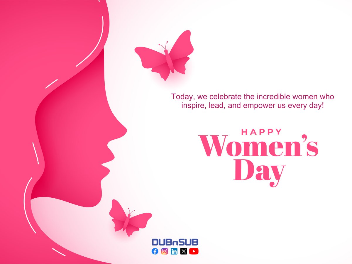 DubnSub's tweet photo. Today, we celebrate the incredible women who inspire, lead, and empower us every day! Happy Women's Day💐
#internationalwomenday #womensday2025 #8thmarch #iwd #accelerationaction #women #iwd2025 https://t.co/o2XxjPTGNT