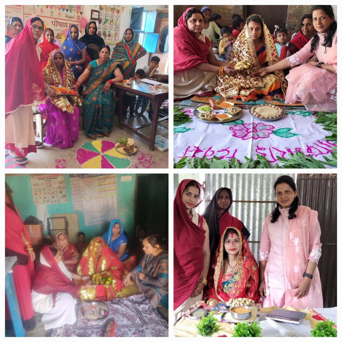 🌸 गोदभराई कार्यक्रम🌸
गर्भवती महिलाओं के स्वास्थ्य और पोषण को बढ़ावा देने के लिए 7 मार्च 2025 को राज्यभर के आंगनबाड़ी केंद्रों पर गोदभराई कार्यक्रम का आयोजन किया गया। इस पहल में महिलाओं को संतुलित आहार, नियमित स्वास्थ्य जांच और आयरन-कैल्शियम के महत्व के बारे में जागरूक किया गया।