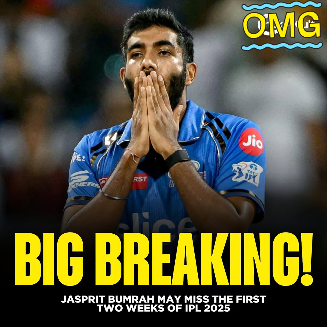 🚨 BAD NEWS FOR MUMBAI INDIANS AND HIS FANS 🚨

🚨JASPREET BUMRAH MAY MISS THE FIRST TWO WEEKS OF IPL 2025🚨