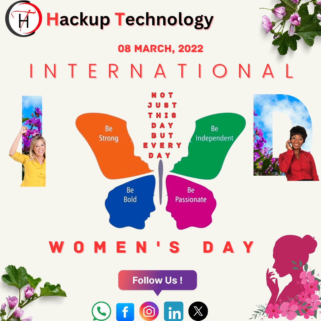 HackupTech's tweet image. 🌸 Happy International Women's Day! 🌸
#InternationalWomensDay #WomenInTech #CyberSecurity #EthicalHacking #WomenInCyber #TechForGood #CyberSafe #WomenWhoHack #GirlPower #DigitalSecurity #WomenLeadership #HackTheFuture #WomenEmpowerment #CyberSec #TechInnovation