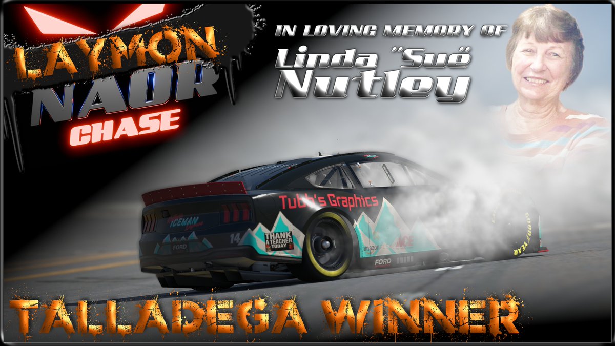Final from Talladega: <a href="/CommandoGriff3/">Commando Griff3</a> takes the win in memory of grandma in the <a href="/juicyspydr/">JUICYSPYDR Studios</a> 212 after a record 34 lead changes. Catch the reply and other racing all week on <a href="/LRN_iRacing/">Legends Racing Network</a> #YourLeague