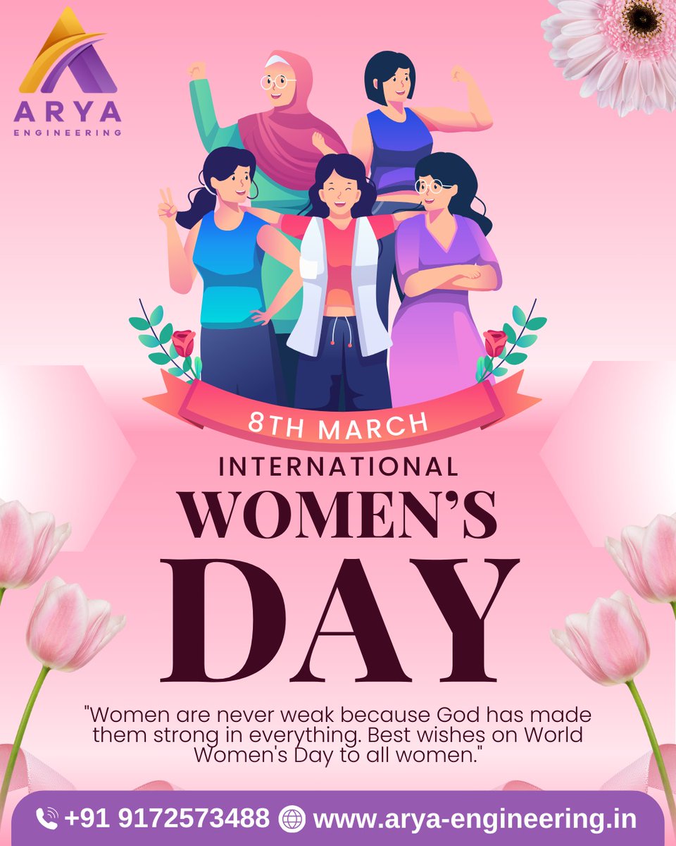 AryaaEng's tweet image. Celebrating the women who engineer our world with precision and passion. Happy International Women&apos;s Day!

#InternationalWomensDay #WomenInEngineering #AryaEngineering #TensileStructures #WomenEmpowerment #BuildingTheFuture #InnovationWithStrength