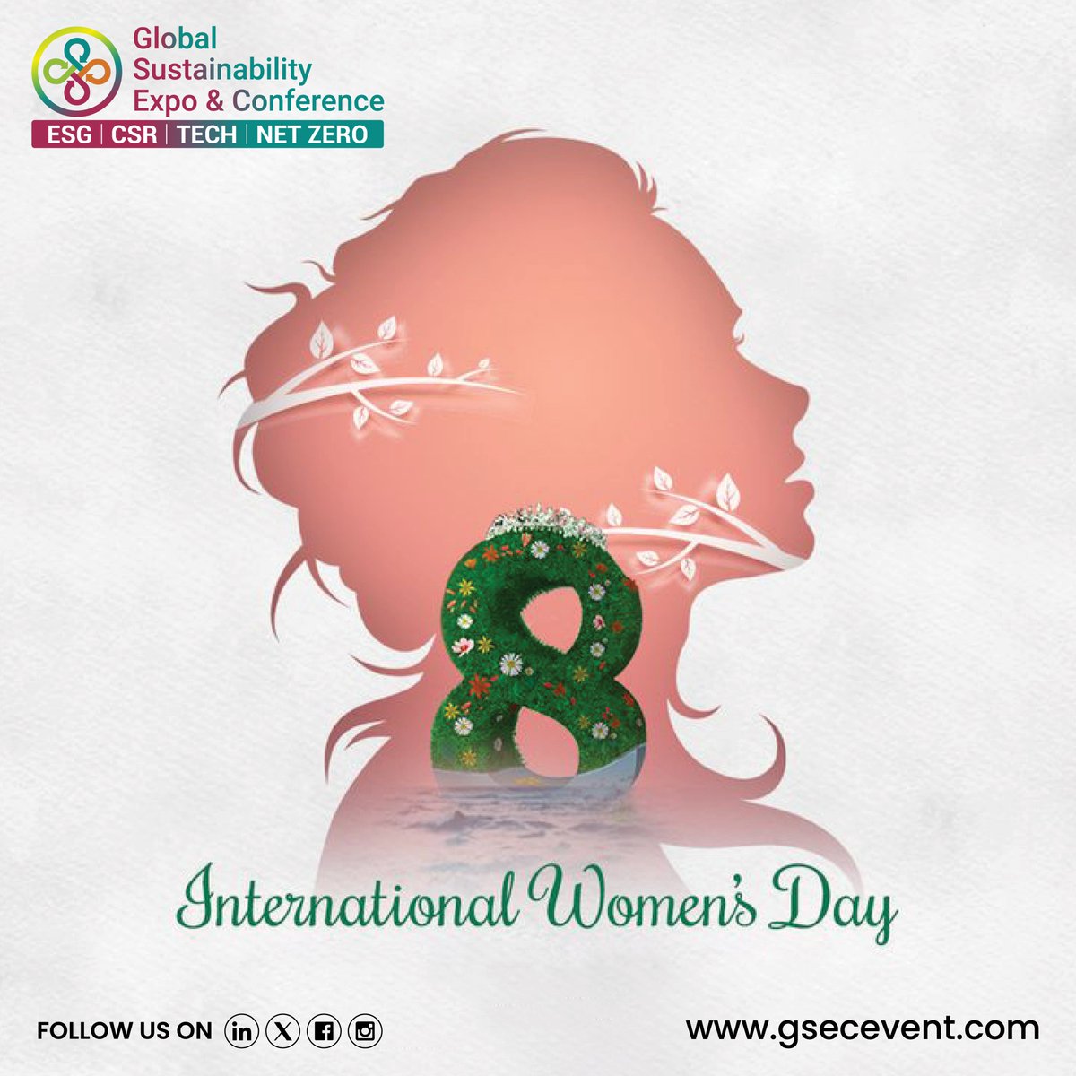 On this International Women’s Day, the Global Sustainability Expo &amp; Conference honors the women leading the charge in creating a greener, more sustainable future.🌎🌱

#InternationalWomensDay #WomensDay #IWD2025 #GSEC
