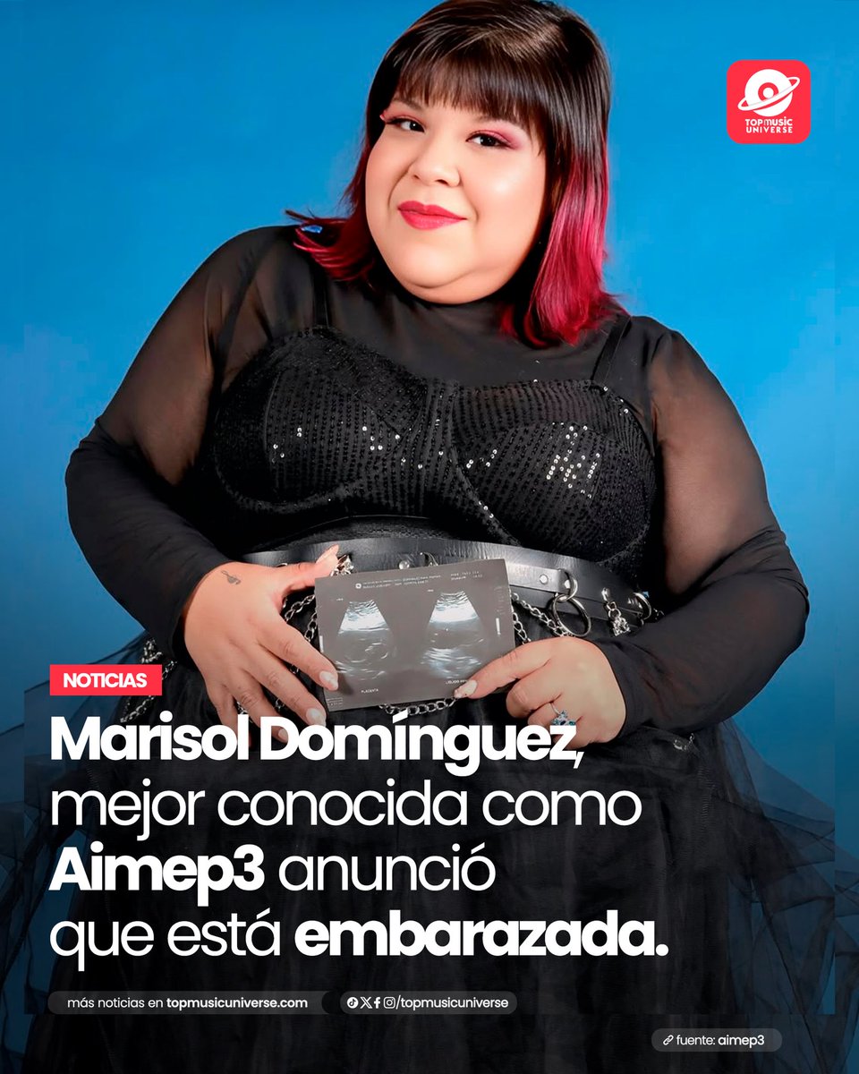 ¡BEBÉ EN CAMINO! 

A través de sus redes sociales, la cantante, vedette y estrella del cine, Marisol Domínguez, mejor conocida como “Aimep3”, anunció que está embarazada de su primer hijo.
