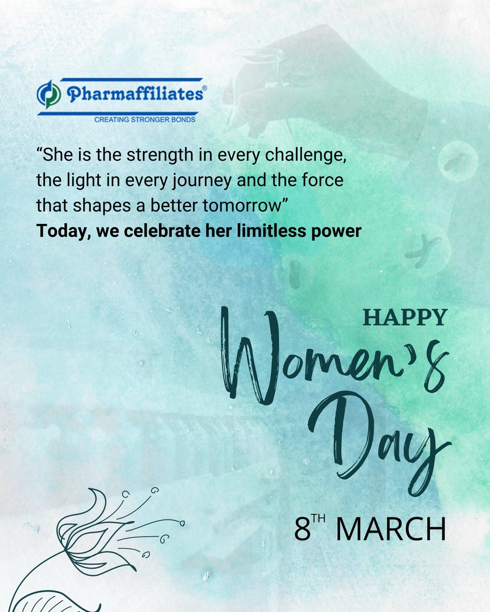PharmaPasl's tweet image. Today, we honor the limitless power, resilience, and brilliance of women everywhere. Let’s celebrate their achievements, dreams, and unwavering spirit. Wishing everyone a Happy Women's Day! 🌸✨ 

#Pharmaffiliates #EmpowerHer #StrengthInEveryStep #HappyWomensDay #LimitlessPower