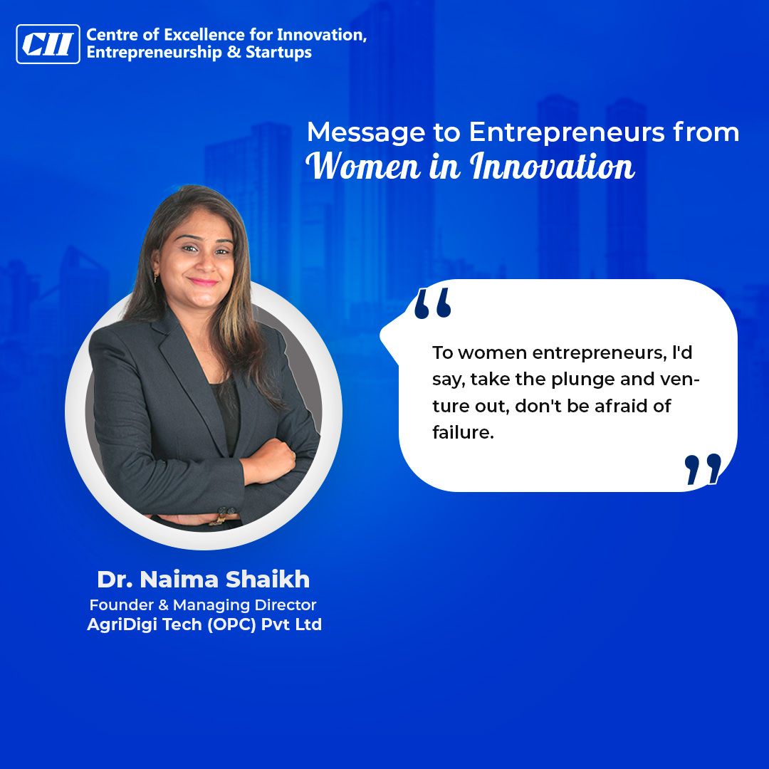 On Women’s Day, we celebrate fearless entrepreneurs who turn challenges into opportunities! Dr. Naima Shaikh, Founder &amp; MD of #AgriDigiTechOPCPvtLtd , shares how resilience and embracing failure pave the way for innovation and success.

#WomenInAgri #ekrishikendra #agridigitech