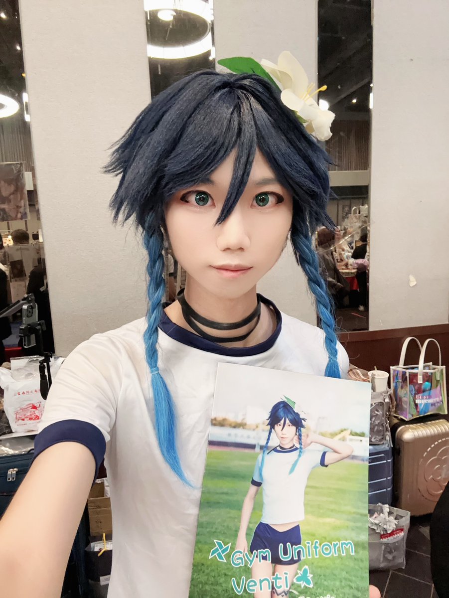 hitsuji_pungsin's tweet photo. #CWTK #CWTK47 #cosplay #コスプレ #GenshinImpact #Venti #ウェンティ #原神 #溫迪 #體操服 https://t.co/7jeFcCcVLl