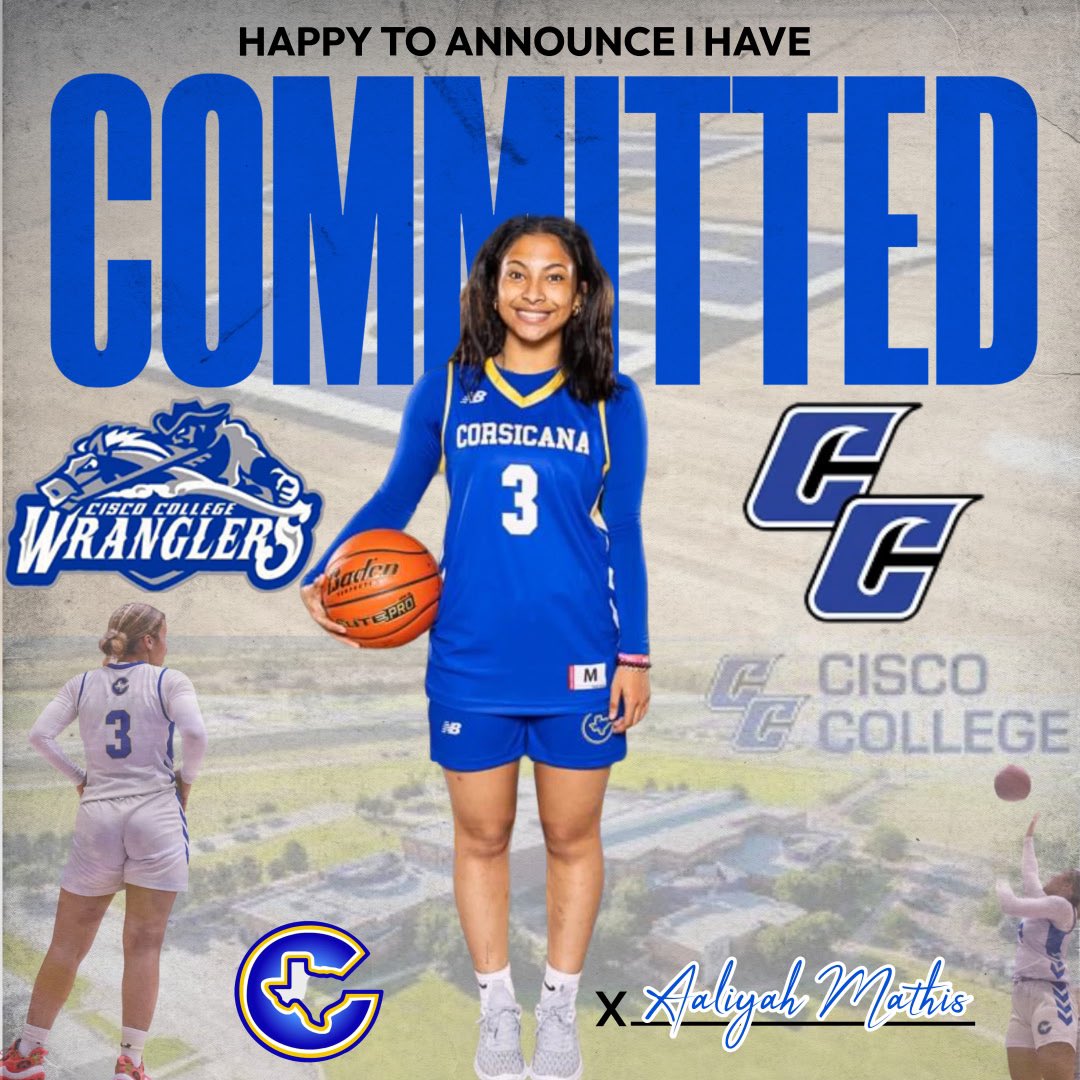 Aaliyah Mathis (@aaliyahm_23) on Twitter photo I am happy to announce my commitment to Cisco College! Thank you to all my coaches and my family for always pushing me and believing in me! I am forever thankful! Excited to see where the next level takes me!
Let’s go Wranglers!!! <a href="/CiscoWbb/">Cisco College WBB</a> I am happy to announce my commitment to Cisco College! Thank you to all my coaches and my family for always pushing me and believing in me! I am forever thankful! Excited to see where the next level takes me!
Let’s go Wranglers!!! <a href="/CiscoWbb/">Cisco College WBB</a>