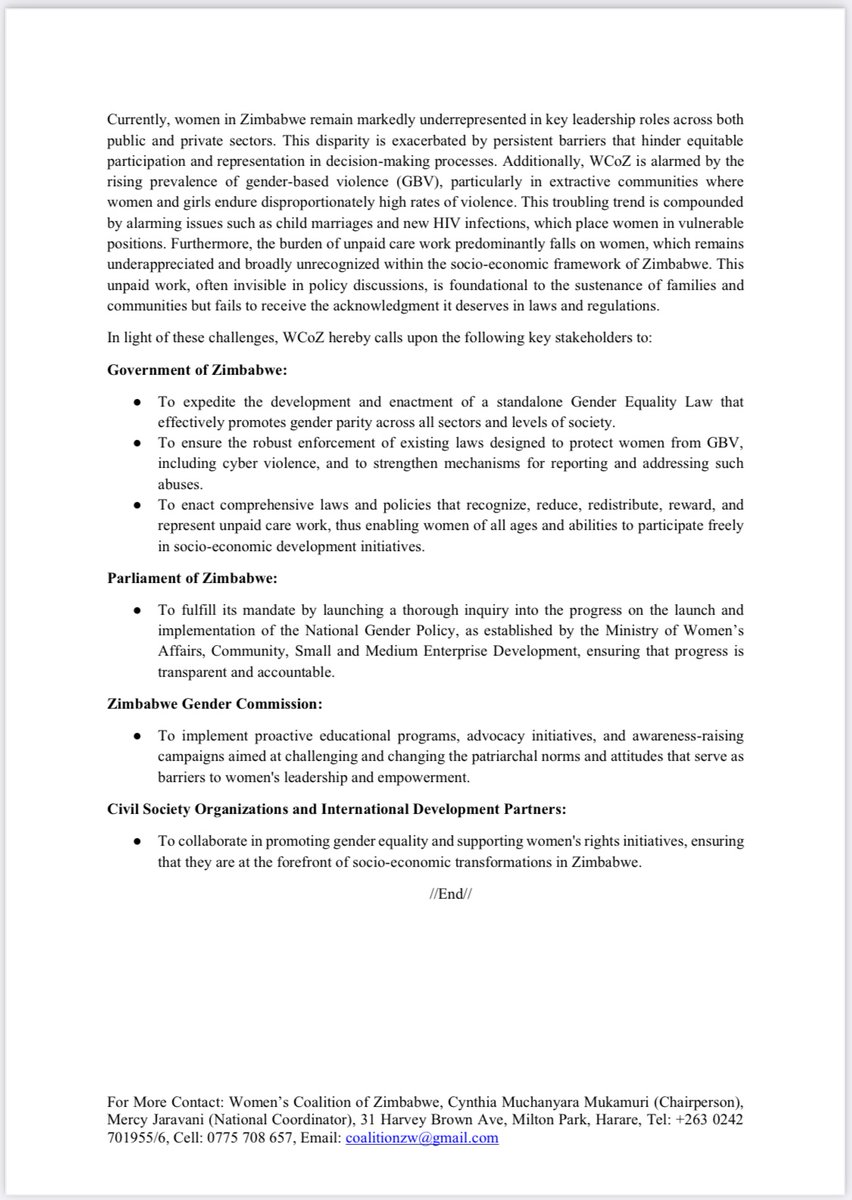 Women's Coalition of Zimbabwe tweet media