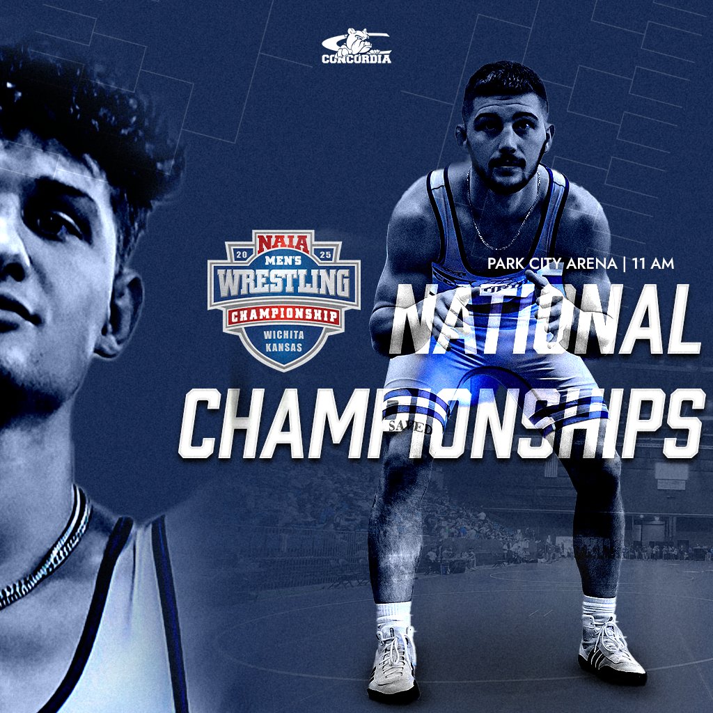 Concordia Bulldogs (@cunebulldogs) on Twitter photo 🏆 NAIA NATIONAL CHAMPIONSHIPS! 🏆
(18) <a href="/CUNEwrestling/">Concordia Wrestling</a> @ Wrestling National Championships
🕐 11 AM
📍 Park City Arena (Park City, KS)
📺 naianetwork.com
📊 trackwrestling.com/opentournament… 🏆 NAIA NATIONAL CHAMPIONSHIPS! 🏆
(18) <a href="/CUNEwrestling/">Concordia Wrestling</a> @ Wrestling National Championships
🕐 11 AM
📍 Park City Arena (Park City, KS)
📺 naianetwork.com
📊 trackwrestling.com/opentournament…