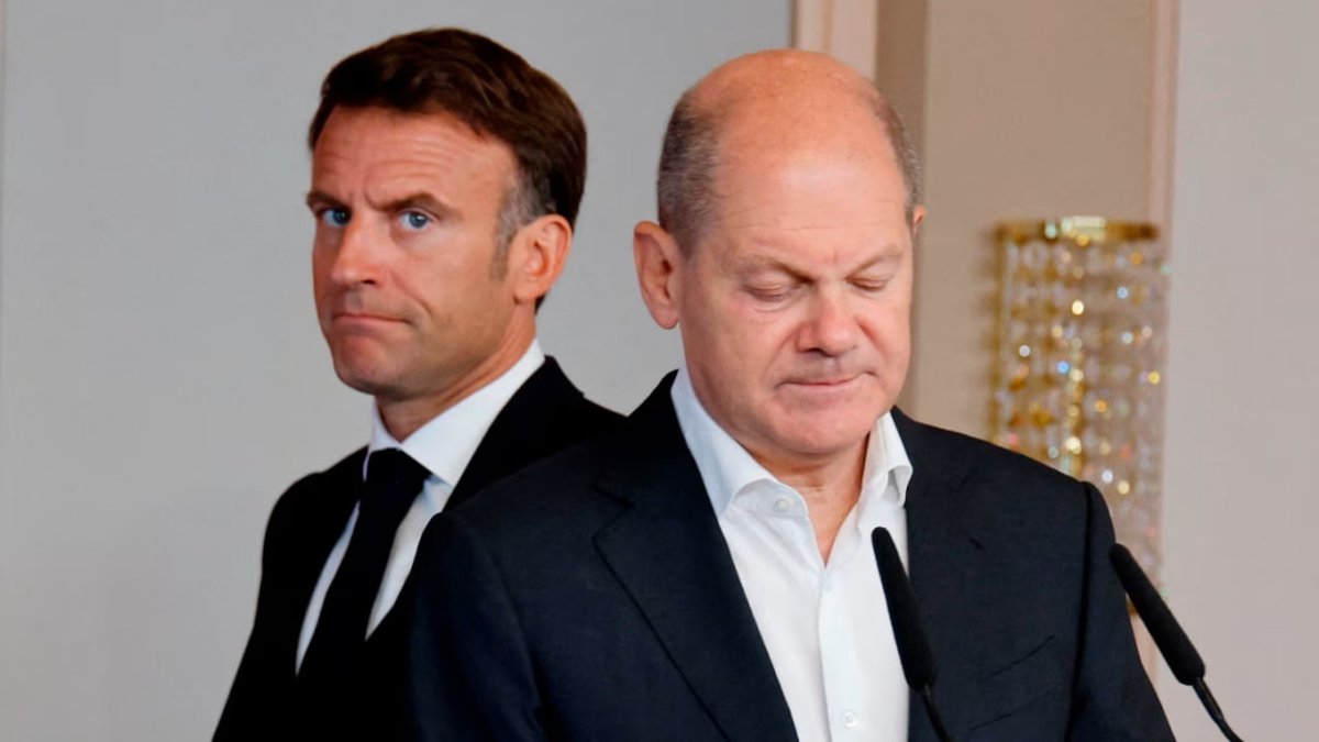 clashreport's tweet photo. France and Germany are at odds over a €150bn defense fund aimed at strengthening Europe’s military production.

German Chancellor Olaf Scholz supports opening the fund to non-EU partners such as the United Kingdom, Norway, Switzerland and Turkey.  

French President Emmanuel Macron says the fund should prioritize European-made weapons and opposes buying off-the-shelf from non-EU countries.

Source: FT