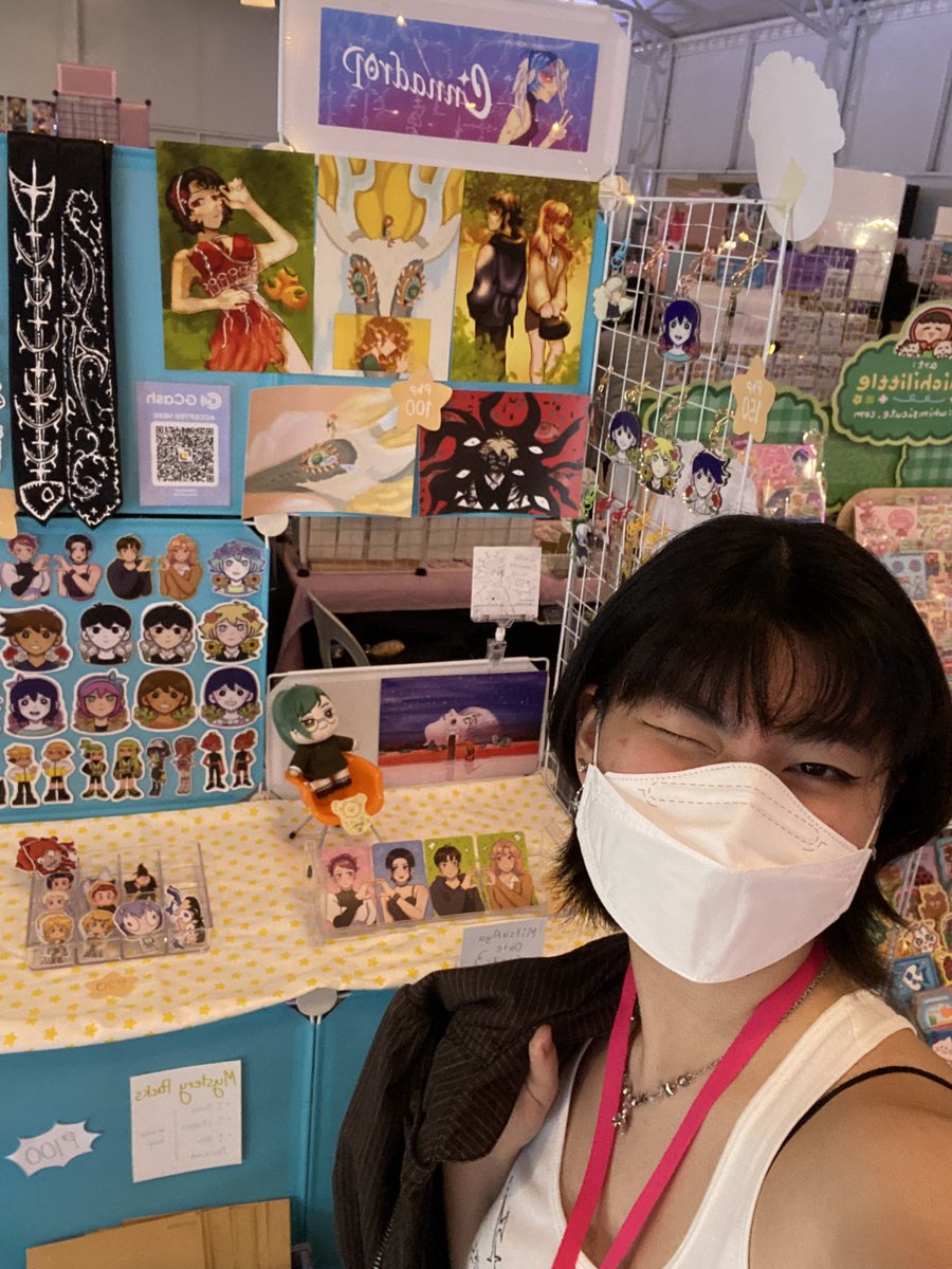 cinnadrop's tweet image. we’re open at patrons of the arts !! come say hi @ table G4 ⋅˚₊‧ ଳ ‧₊˚ ⋅
