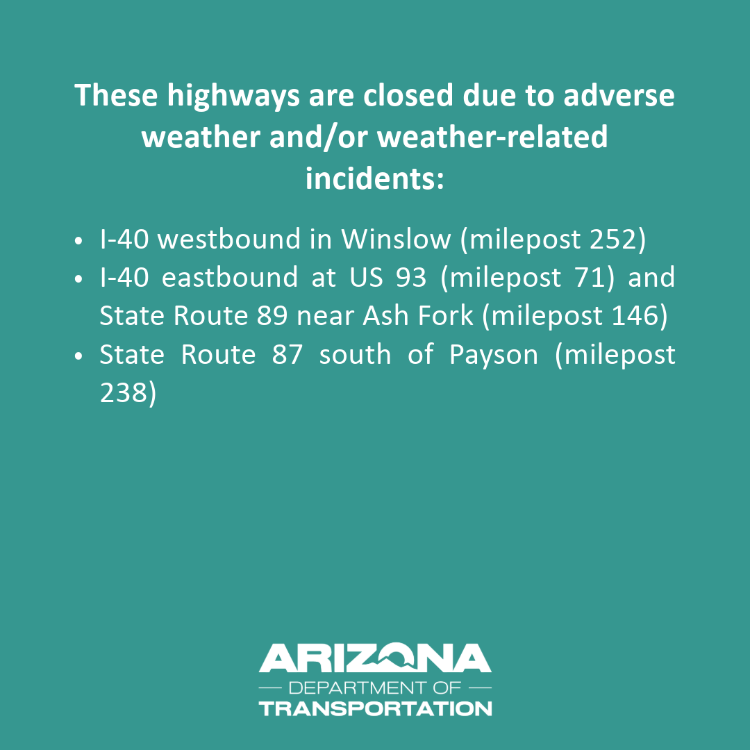 Arizona DOT tweet media