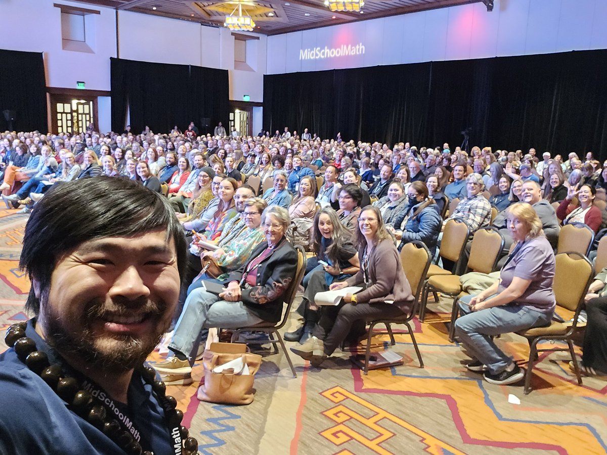 howie_hua's tweet image. Thank you so much MidSchoolMath for inviting me to speak at your national conference. I felt so loved there. #midschoolmath