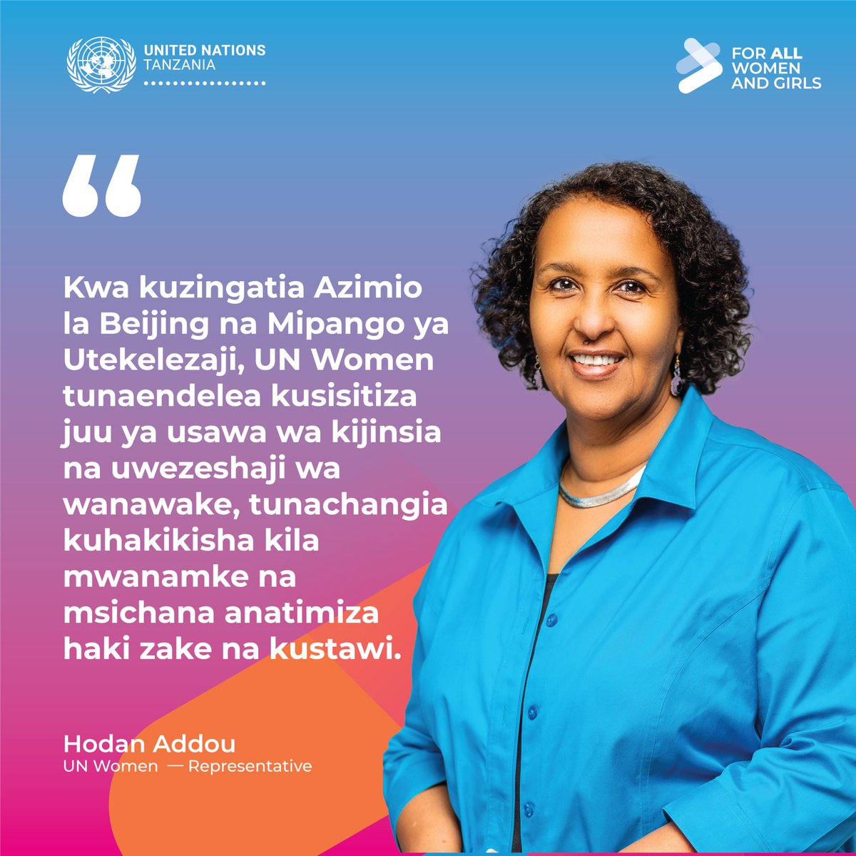 On #IWD, we celebrate the achievements of women worldwide. The UN in Tanzania is sharing voices of change, highlighting the importance of leadership, inclusion, and empowerment. Join the conversation!

<a href="/unwomentanzania/">UN Women Tanzania</a> <a href="/AddouHodan/">Hodan Addou</a>