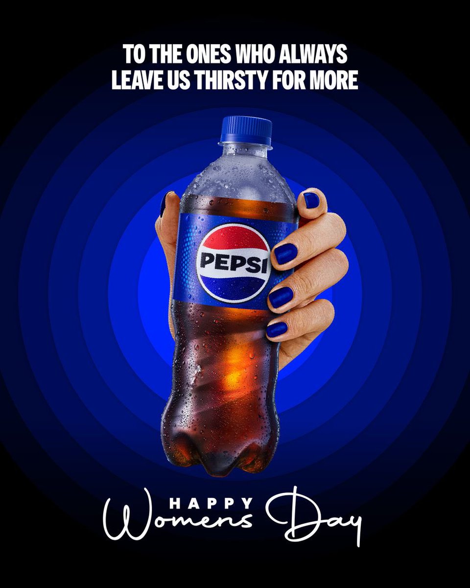 PepsiUganda's tweet photo. Here's to the women who break barriers, shatter limits, and refresh the world with their unstoppable energy! 💙✨ 

#ThirstyForMore || #WomensDay || #WomensDay2025 https://t.co/5L8kql71SW