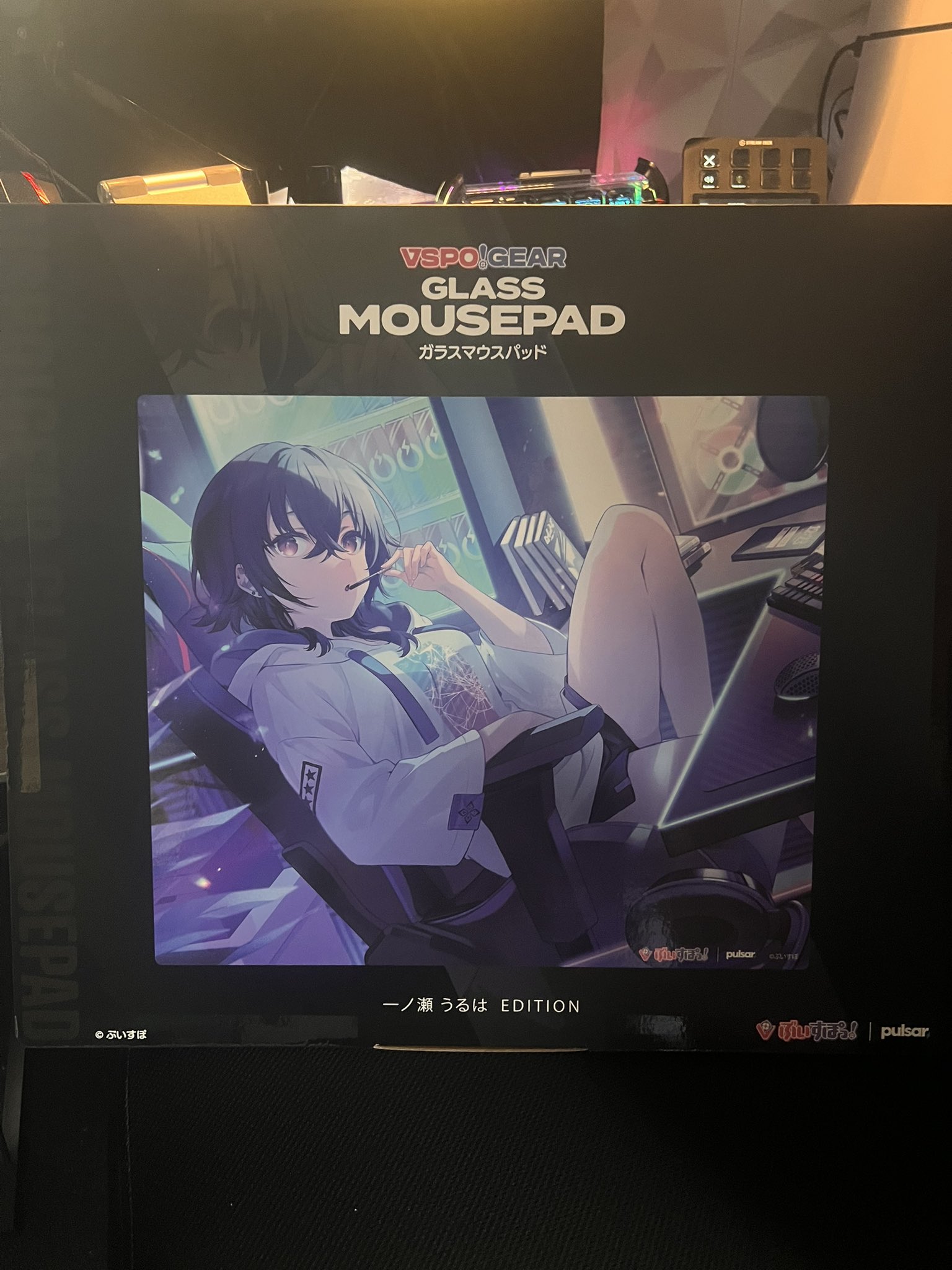 福袋特集 2024 VSPO!GEAR 柔和 ガラスマウスパッド+マウスパッド 猫汰つな EDITION マウス・トラックボール