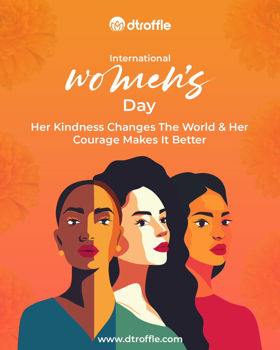 Dtroffle's tweet photo. Happy Women's Day!
Dtroffle wishes all the incredible women's out there with joy, strength, and endless possibilities!

#dtroffle #womensdayspecial #digitalmarketing #women https://t.co/U8oUUfJNvC