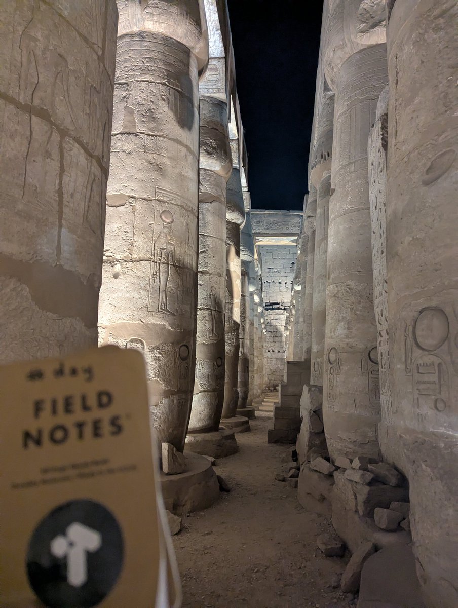 Day 9 - Catastrophe! Dropped my Tana Paper Pro* somewhere between Edfu and Luxor. 

Panicked for THREE HOURS until finding it in the tour bus floorboard. Crisis averted! 

Had to speedwrite 47 pages of missed observations from memory. Worth it though. 

Learn More at