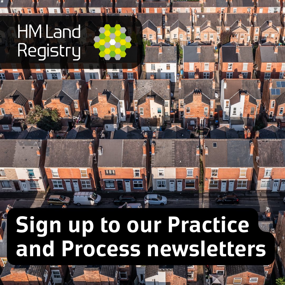 HMLandRegistry's tweet image. Anything in the conveyancing world you're not sure of? You can check you're up to date with any changes by signing up to our monthly #PracticeAndProcess newsletter. Sign up at customerhelp.landregistry.gov.uk/subscriptionre…