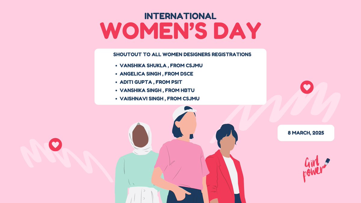 FlutterKanpur's tweet image. Kudos to all the women for showing up! 🤍 Happy Women&apos;s Day. hashtag#womensday hashtag#WomenInTech hashtag#DesignersInTech hashtag#Hackathon hashtag#Innovation hashtag#WomenWhoCode