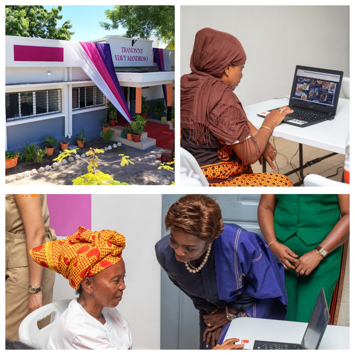 UNFPAMadagascar's tweet image. ✨ Inauguration of the #WomenSafeSpace in Majunga for #IWD2025! ✨

💜A 1st digital safe space for women &amp;amp; girls in Mdg🇲🇬, located in the Boeny Region.

🔹Access info, services, psychosocial support &amp;amp; training in entrepreneurship, digital skills &amp;amp; financial management✨

#ForHer