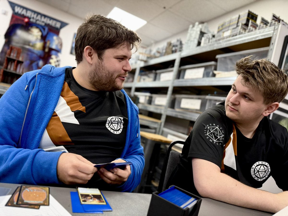 Templar MTG (@templarmtg) on Twitter photo The boys are out at <a href="/LangdenGames/">Langden Games</a> for our last RCQ of the season - only three of us today, mainly playing for the vibes 👀
Tournament reports and decklists after the event 👇
<a href="/PerkyThrone/">Ed</a>
<a href="/Templar_James1/">Templar James</a>
<a href="/NicolasRage_MTG/">Stephen H</a> The boys are out at <a href="/LangdenGames/">Langden Games</a> for our last RCQ of the season - only three of us today, mainly playing for the vibes 👀
Tournament reports and decklists after the event 👇
<a href="/PerkyThrone/">Ed</a>
<a href="/Templar_James1/">Templar James</a>
<a href="/NicolasRage_MTG/">Stephen H</a>