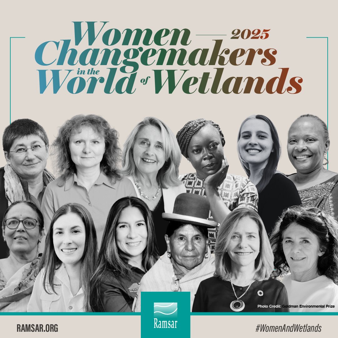🌎 Announcing the 2025 Women Changemakers in the World of Wetlands Campaign! 

This International Women’s Day, we celebrate 12 extraordinary women whose leadership is shaping the future of wetland conservation, sustainability and global collaboration.​

From scientists to