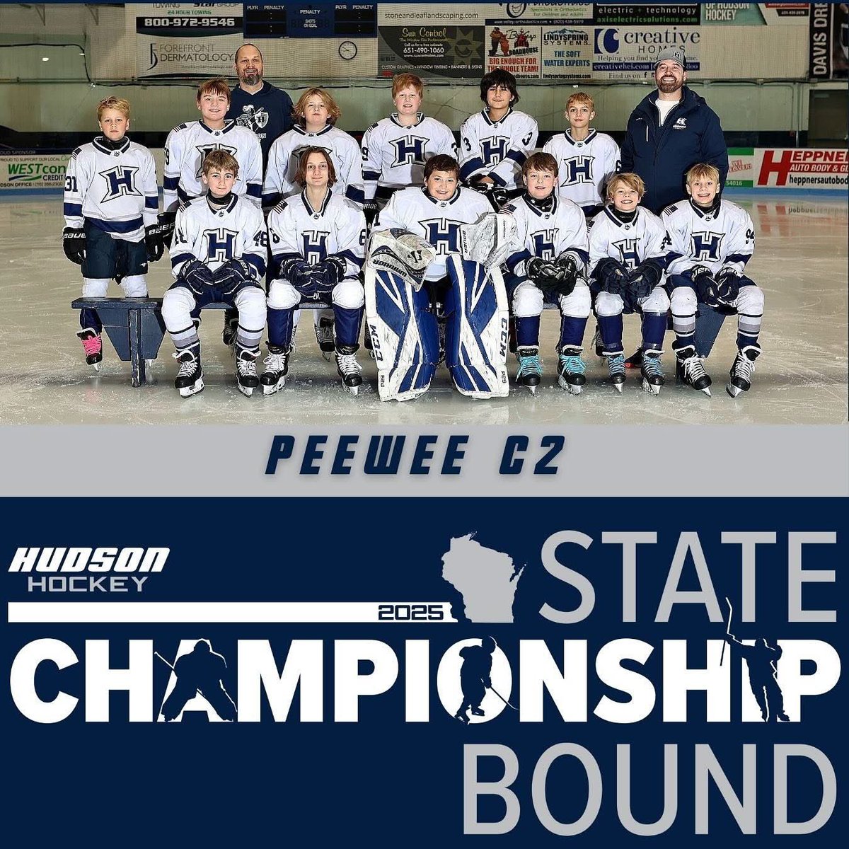 This weekend our U10 Gold and PeeWee teams compete in their WAHA (Wisconsin Amateur Hockey Association) State Tournaments!

U10 Gold- Fond du lac
Peewee B- Madison Patriots
Peewee C Blue- Winter Club
peewee C2- Wildcat Waunakee

Good luck to all our teams! 🎉🏒