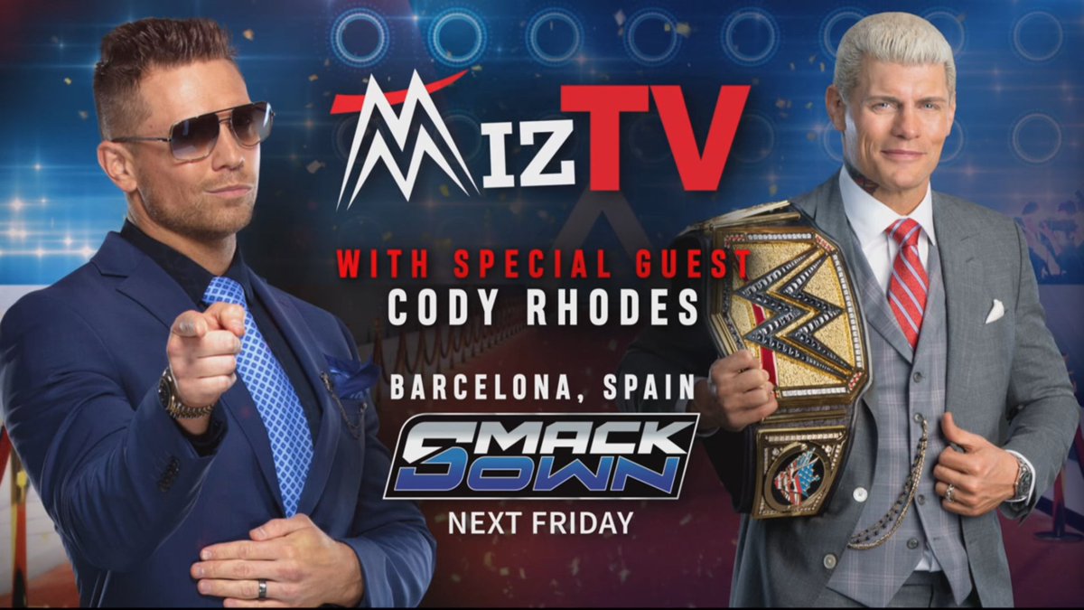 Tenemos ya LUCHAS CONFIRMADAS para el #SmackDown de Barcelona. Sí, esto es un sueño 😭

🔵 RANDY ORTON contra CARMELO HAYES (se vienen RKOs)
🔵 DIY defienden los títulos en Pareja de WWE ante los Street Profits
🔵 CHARLOTTE FLAIR regresa al ring contra B-FAB
🔵 Y, además, CODY