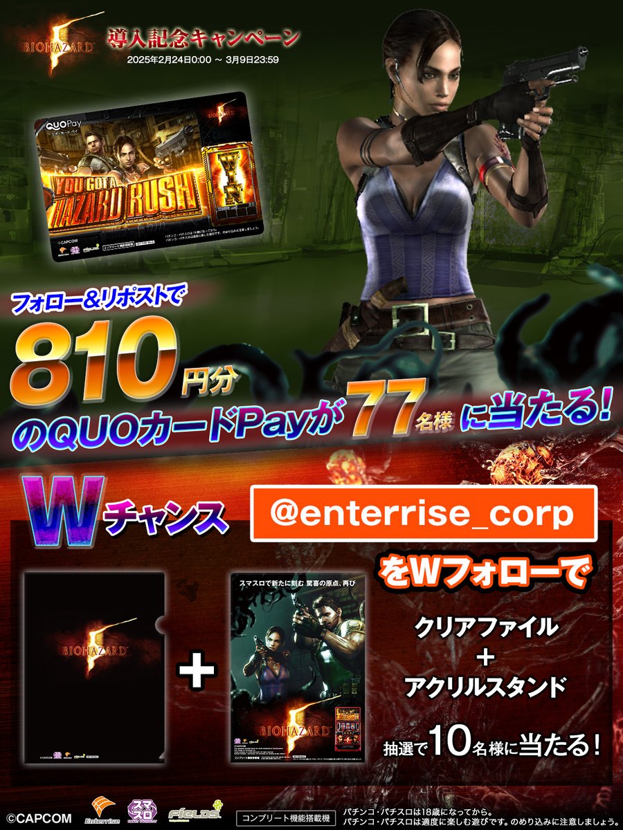 限定品　スマスロ　バイオハザード5 アクリルスタンド 限定品 スマスロ バイオハザード5 アクリルスタンド 限定品 スマスロ