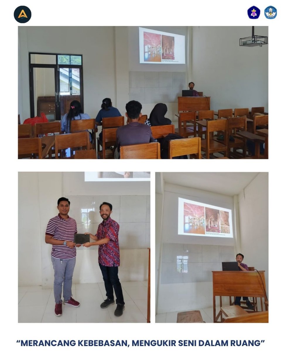 ArsitekturUKIM's tweet image. KULIAH TAMU
&quot;Belajar dari Ahlinya! Kuliah tamu dengan topik &quot;Spatial Practice&quot; dibawakan oleh Pak Henry Gunawan Thji @henrytjhi , seorang arsitek yang berpengalaman. Mari kita belajar tentang praktek ruang yang efektif! #kuliahtamu #spatialpractice #arsitektur #arsitekturukim