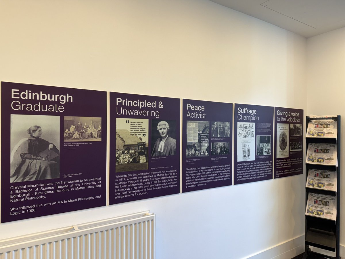 Happy International Women's Day!
 
Today, we celebrate the amazing achievements of  women past and present - including the remarkable Chrystal Macmillan, the namesake of our School building. 

Read more about Chrystal Macmillan on our website: sps.ed.ac.uk/our-school/his… 
 
#IWD2025