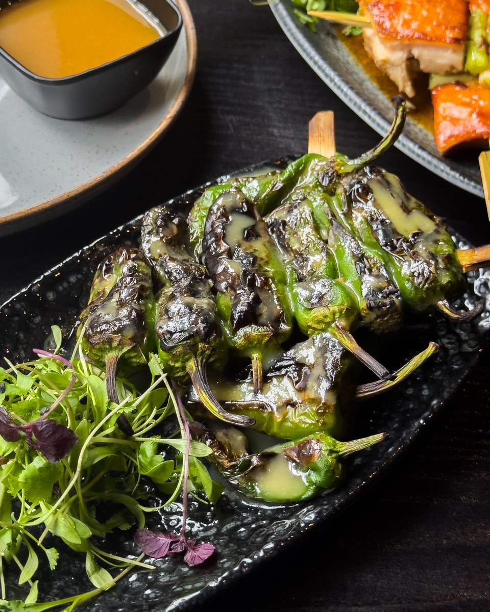 Seared over fire. Drenched in Yuzu miso.

📸 Padron Peppers – snacky, smoky, and seriously addictive.