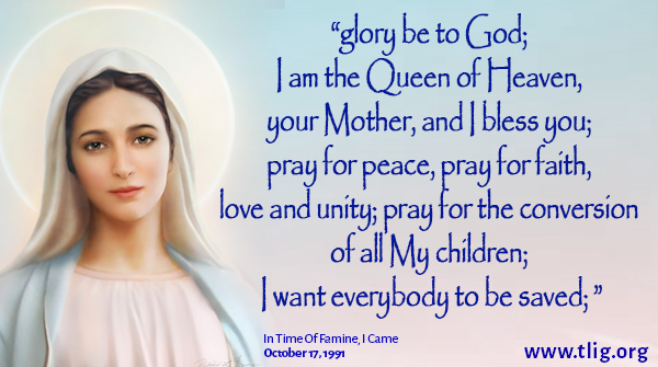 TrueLifeinGod's tweet image. The Queen of Peace, Our Holy Mother asks ALL of us to pray for unity, peace, and the conversion of all people because she LOVES all of us and wants all of us to be with her in heaven! ww3.tlig.org/en/messages/66…
#QueenOfPeace #HolyMother #PrayForUnity #Conversion