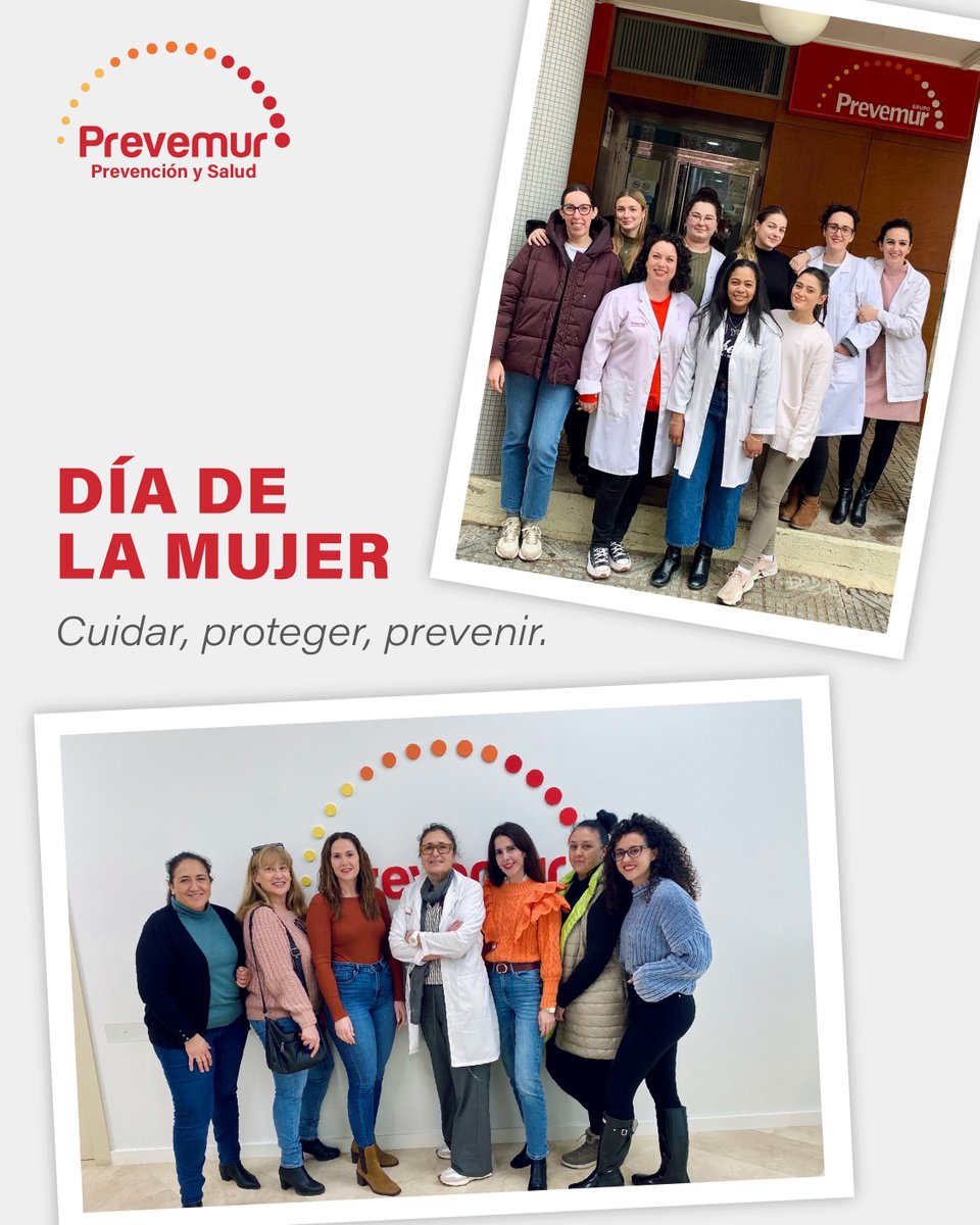 Somos muchas las mujeres que trabajamos en Prevemur para que el bienestar y la seguridad sean una realidad en cada empresa. Más del 60% de nuestro equipo lo formamos mujeres con vocación, compromiso y pasión por la prevención. 💪✨💜

#DíaDeLaMujer #PrevenciónEnFemenino #Prevemur