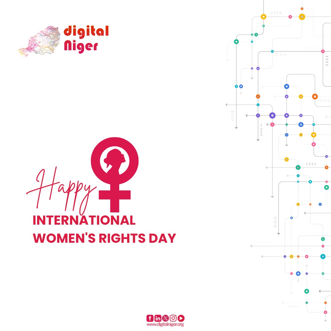 DigitalNiger's tweet photo. #IWD2025
Happy International Women's Rights Day, together🤝 we can make it happen.
#DigitalNiger #SaraouniaTech #AfTech #IWD2025 https://t.co/RlkWqUdo07