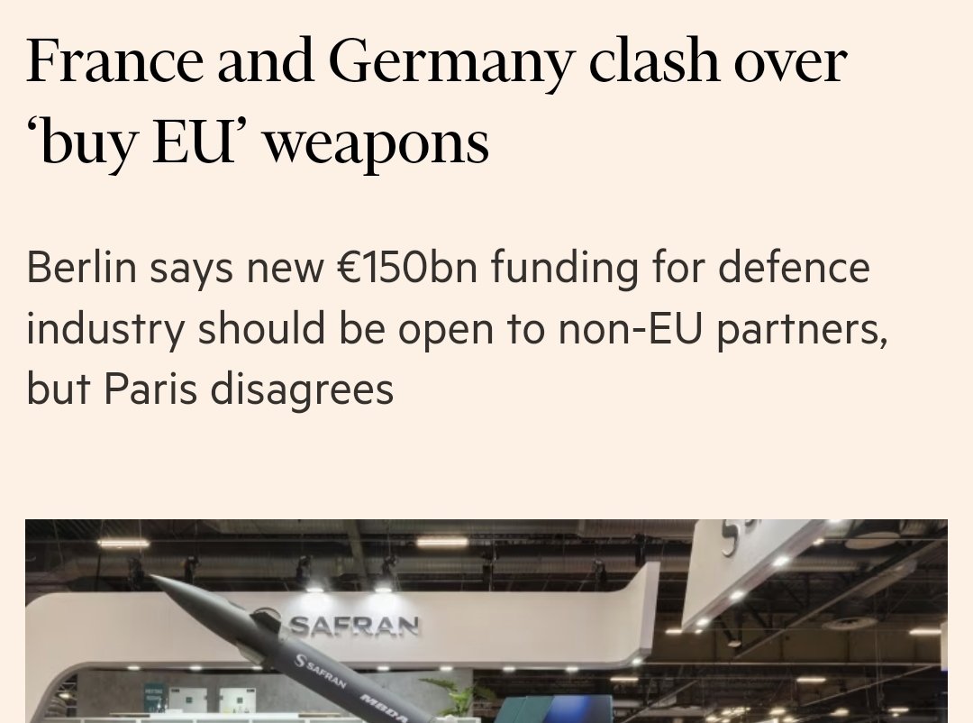 NXT4EU's tweet image. France is an absolute 🗿

Don&apos;t fund America when we could invest into our own industries.

Mass production at home is more important than the weapons an sich.