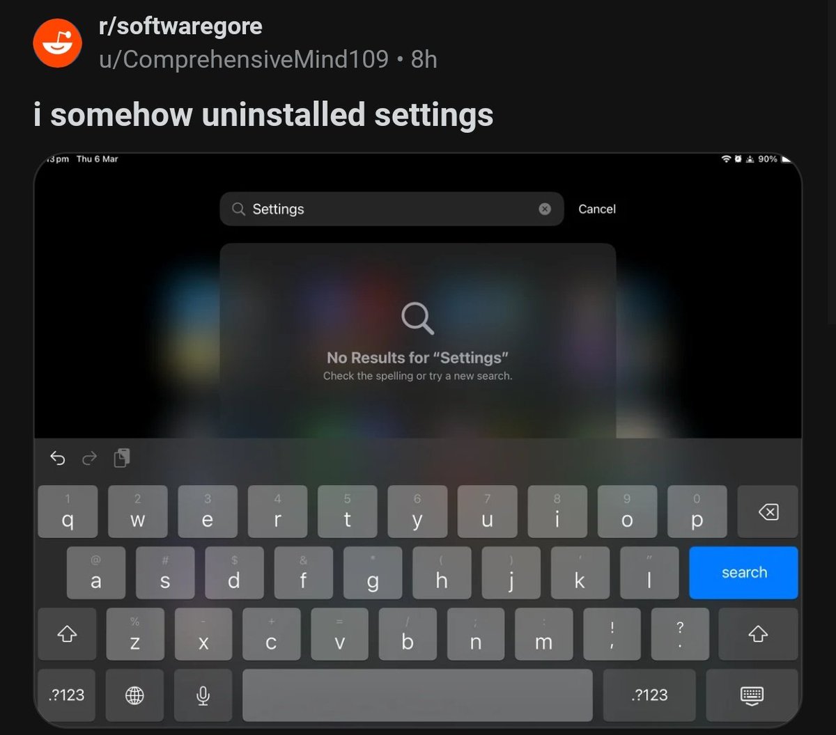 app_settings's tweet image. you uninstalled WHAT