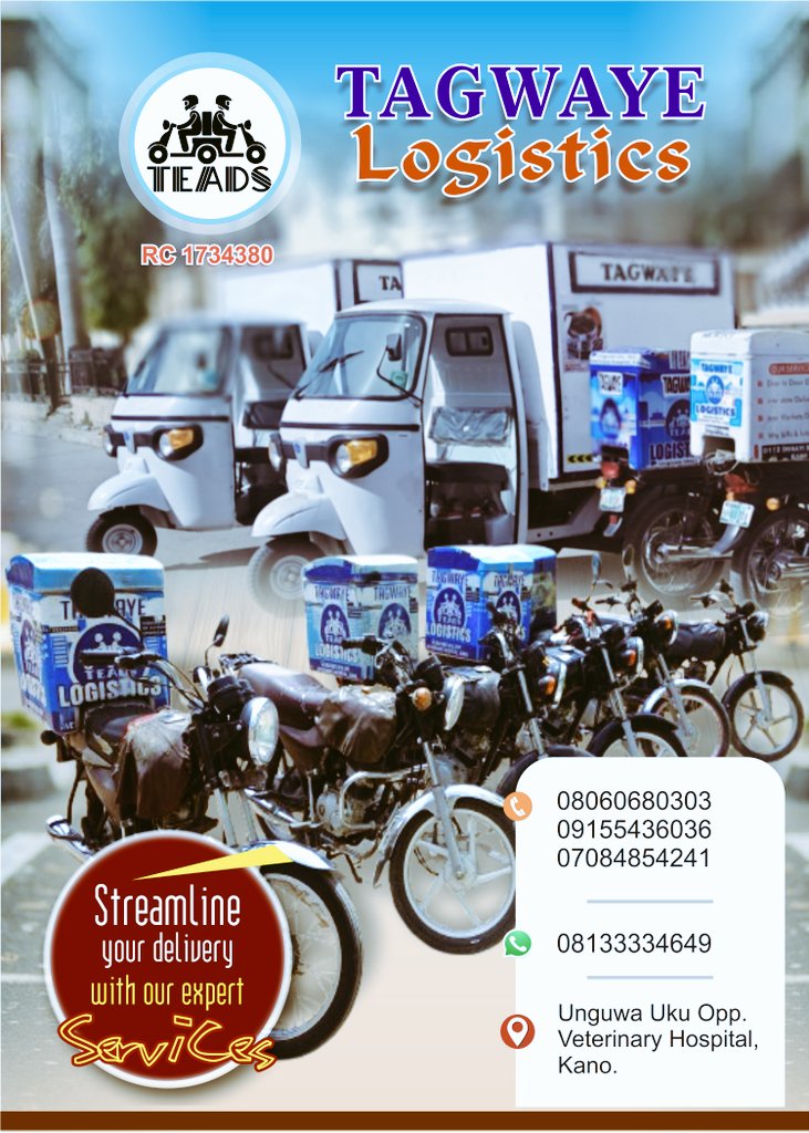 Tagwaye_erands's tweet photo. Discover how Delivery Services can simplify your business and household tasks! Re-Introducing Tagwaye Logistics, your one-stop solution for all delivery needs.

Why choose us?

- Reliable &amp; trusted
- Fast and efficient 
- Third party delivery 
- Warehousing 
And more benefits https://t.co/fl2aSASXNw
