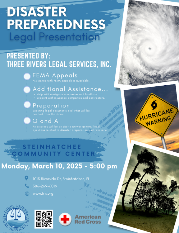 Disasters strike when we least expect it – are you legally prepared? ⚖️ Don’t miss our presentation on disaster preparedness! 

#DisasterReady #BePrepared #DisasterPreparedness #LegalAssistance