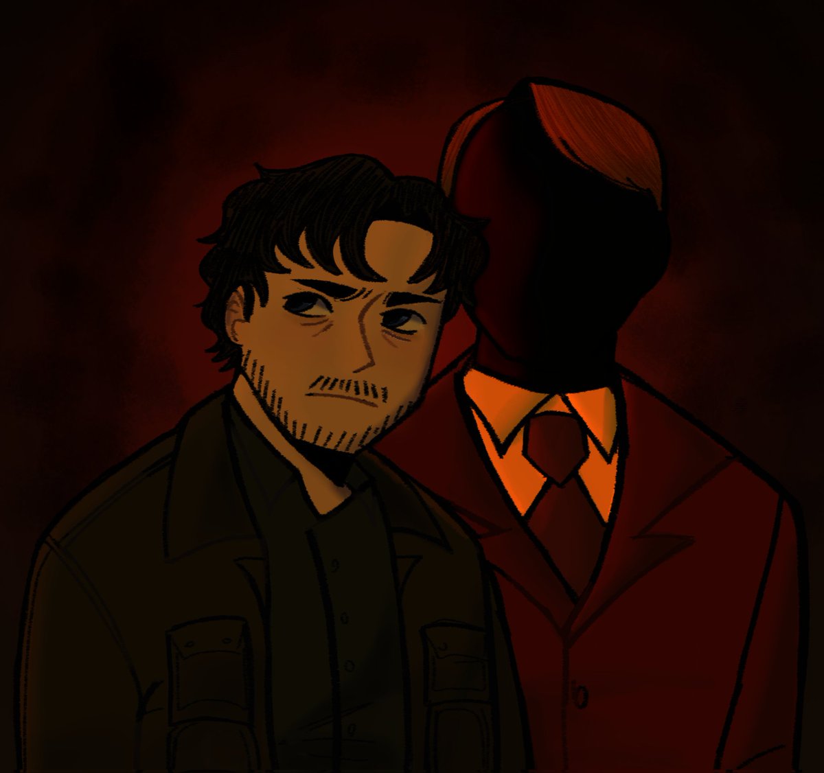 Tenía ganas de dibujar a mis papás 😔
#hannibal #hannigram